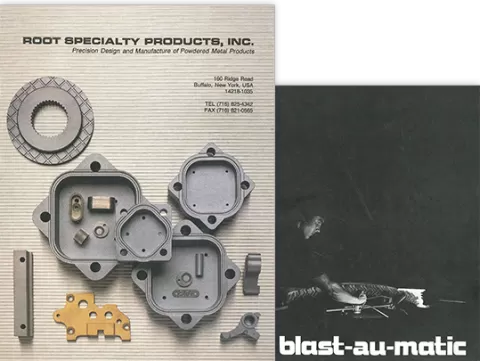 Flyer for Root Specialty Products and Blast-au-matic
